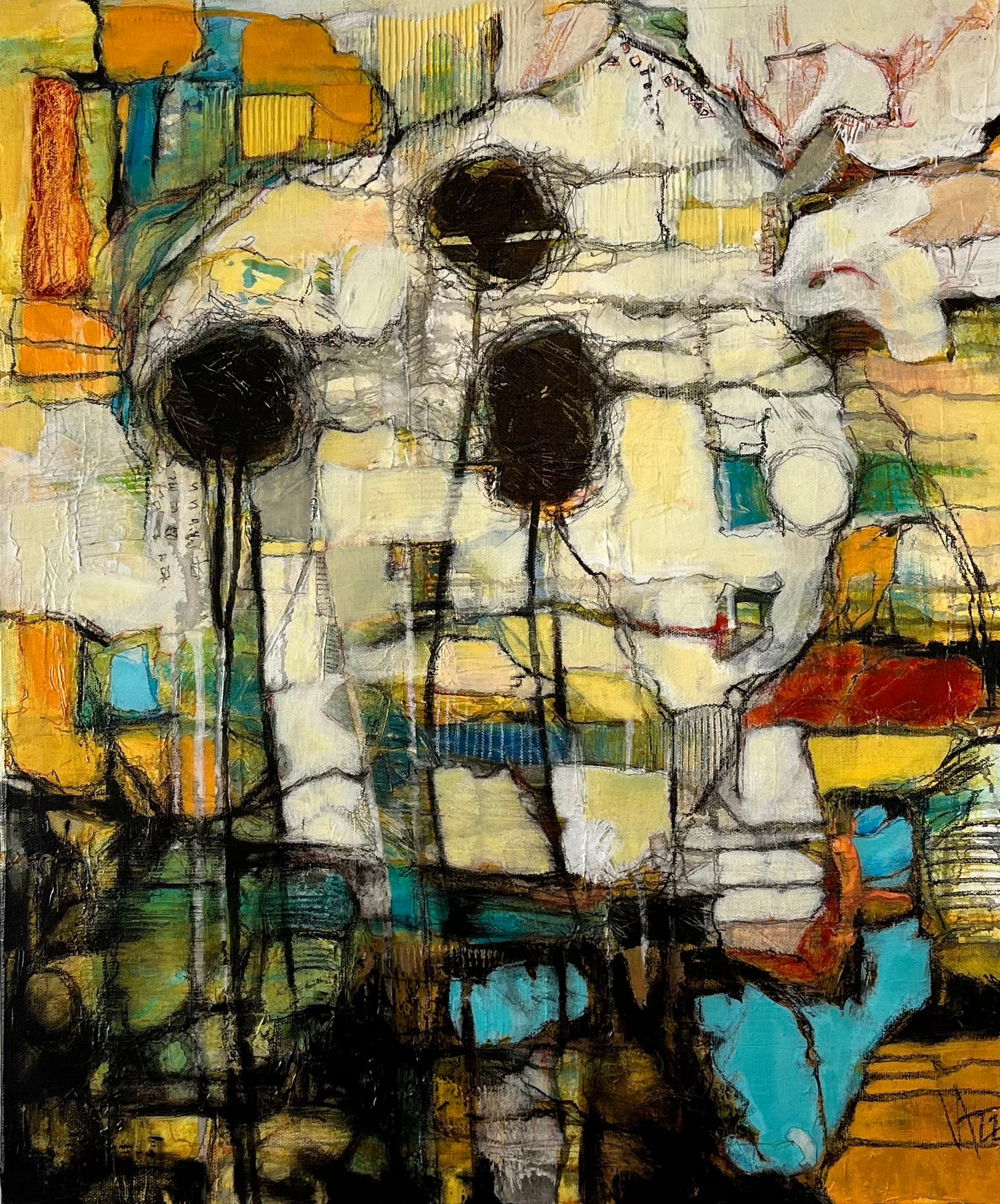 abstract art | 24x20 | ATTUNED DEFIANCE